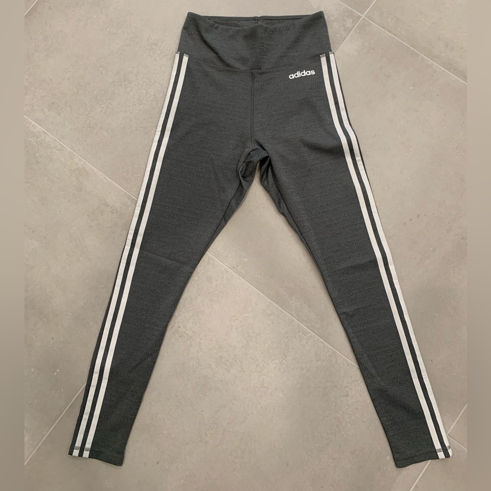 Adidas Climalite Gray Full Length Leggings - Like New